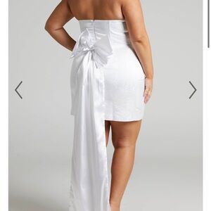 Showpo white bow dress